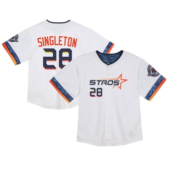 Toddler Limited Houston Astros Jon Singleton 2025 City Connect Jersey - White