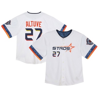 Toddler Limited Houston Astros Jose Altuve 2025 City Connect Jersey - White