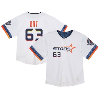 Toddler Limited Houston Astros Kaleb Ort 2025 City Connect Jersey - White