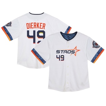 Toddler Limited Houston Astros Larry Dierker 2025 City Connect Jersey - White