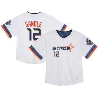 Toddler Limited Houston Astros Michael Sandle 2025 City Connect Jersey - White