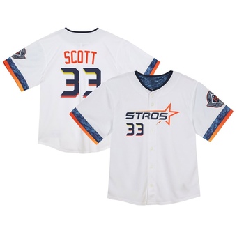Toddler Limited Houston Astros Mike Scott 2025 City Connect Jersey - White