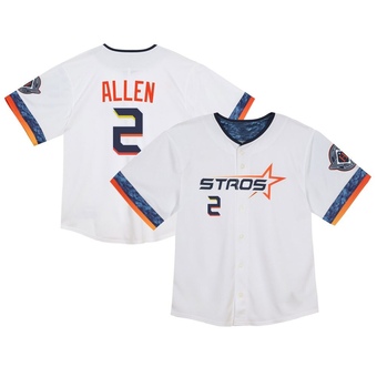 Toddler Limited Houston Astros Nick Allen 2025 City Connect Jersey - White