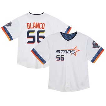 Toddler Limited Houston Astros Ronel Blanco 2025 City Connect Jersey - White
