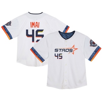 Toddler Limited Houston Astros Tatsuya Imai 2025 City Connect Jersey - White