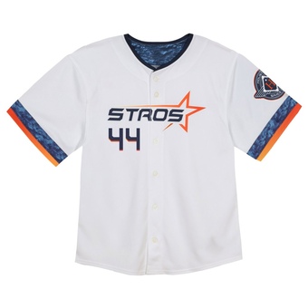 Toddler Limited Houston Astros Yordan Alvarez 2025 City Connect Jersey - White