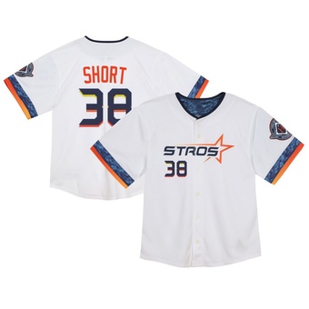 Toddler Limited Houston Astros Zack Short 2025 City Connect Jersey - White