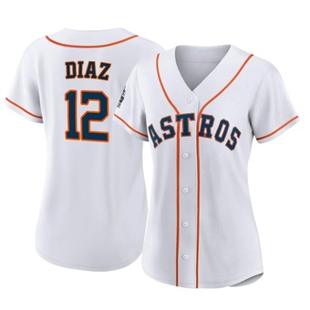Women's Authentic Houston Astros Aledmys Diaz 2022 World Series Home Jersey - White