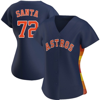 Women's Authentic Houston Astros Alimber Santa Alternate Jersey - Navy