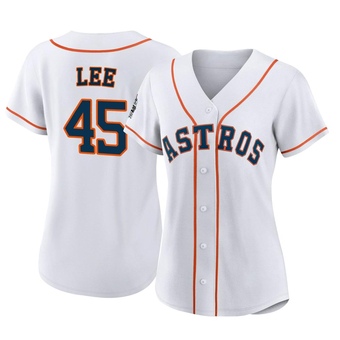 Women's Authentic Houston Astros Carlos Lee 2022 World Series Home Jersey - White