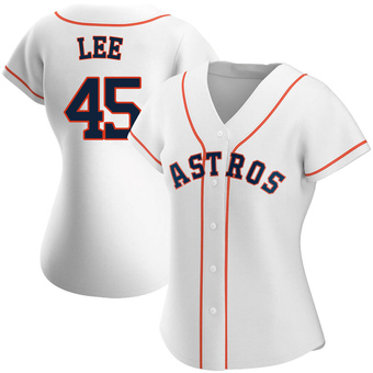 Women's Authentic Houston Astros Carlos Lee Home Jersey - White