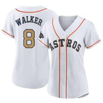 Women's Authentic Houston Astros Christian Walker White 2023 Collection Jersey - Gold