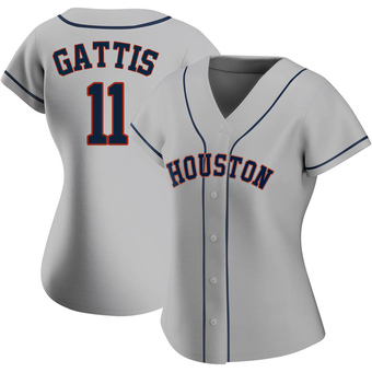 Women's Authentic Houston Astros Evan Gattis Road 2020 Jersey - Gray