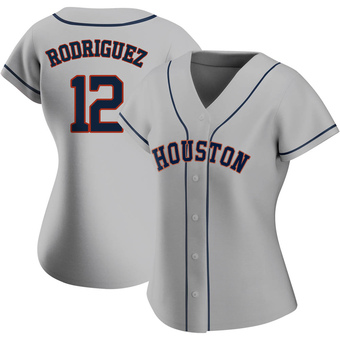 Women's Authentic Houston Astros Ivan Rodriguez Road 2020 Jersey - Gray