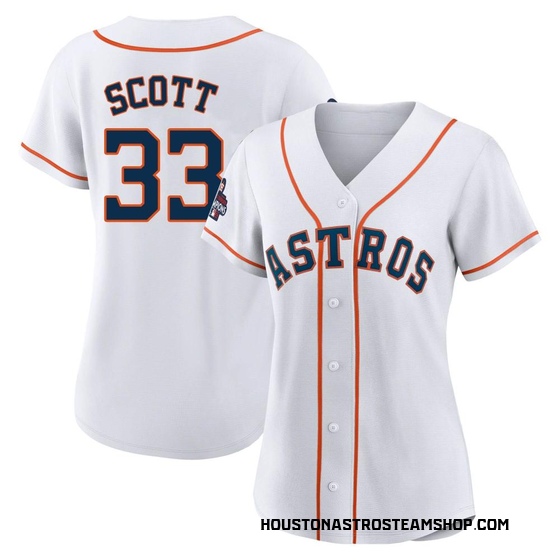 Women's Authentic Houston Astros Mike Scott 2022 World Series Champions Home Jersey - White