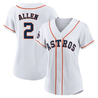 Women's Authentic Houston Astros Nick Allen 2022 World Series Champions Home Jersey - White