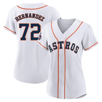 Women's Authentic Houston Astros Nick Hernandez 2022 World Series Champions Home Jersey - White