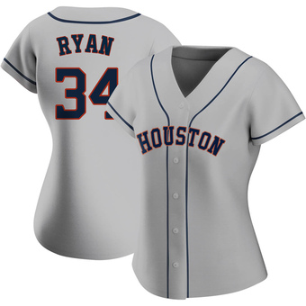 Women's Authentic Houston Astros Nolan Ryan Road 2020 Jersey - Gray