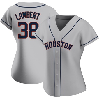 Women's Authentic Houston Astros Peter Lambert Road 2020 Jersey - Gray
