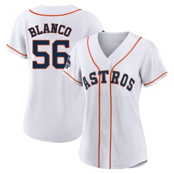 Women's Authentic Houston Astros Ronel Blanco 2022 World Series Champions Home Jersey - White