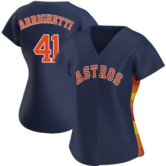 Women's Authentic Houston Astros Spencer Arrighetti Alternate Jersey - Navy