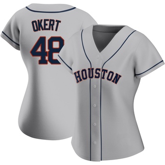 Women's Authentic Houston Astros Steven Okert Road 2020 Jersey - Gray