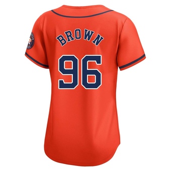 Women's Limited Houston Astros Aaron Brown Alternate Jersey - Orange
