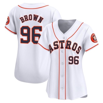 Women's Limited Houston Astros Aaron Brown Home Jersey - White