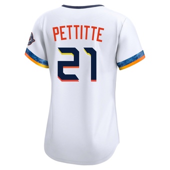 Women's Limited Houston Astros Andy Pettitte 2025 City Connect Jersey - White