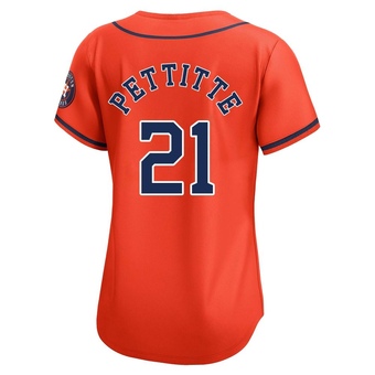 Women's Limited Houston Astros Andy Pettitte Alternate Jersey - Orange