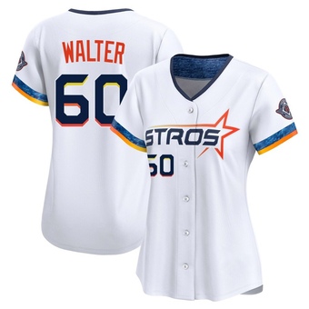 Women's Limited Houston Astros Brandon Walter 2025 City Connect Jersey - White