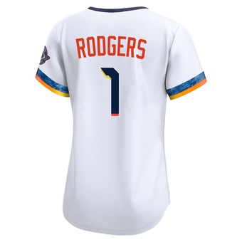 Women's Limited Houston Astros Brendan Rodgers 2025 City Connect Jersey - White