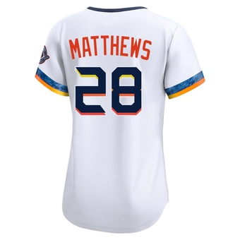 Women's Limited Houston Astros Brice Matthews 2025 City Connect Jersey - White