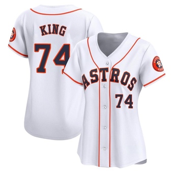 Women's Limited Houston Astros Bryan King Home Jersey - White