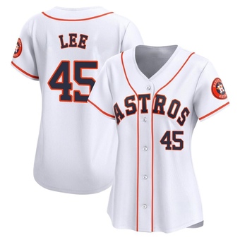 Women's Limited Houston Astros Carlos Lee Home Jersey - White