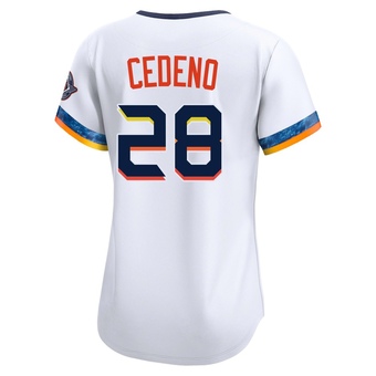 Women's Limited Houston Astros Cesar Cedeno 2025 City Connect Jersey - White