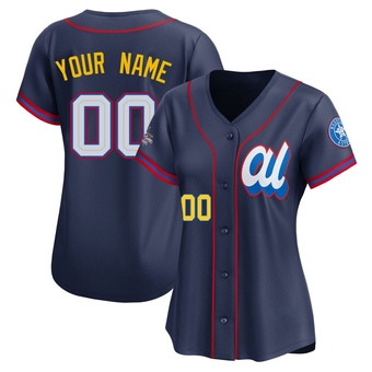 Women's Limited Houston Astros Custom American League 2025 All-Star Edition Jersey - Navy