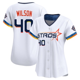 Women's Limited Houston Astros Don Wilson 2025 City Connect Jersey - White