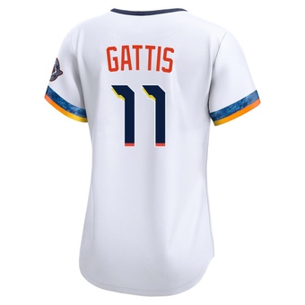 Women's Limited Houston Astros Evan Gattis 2025 City Connect Jersey - White