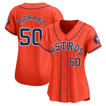 Women's Limited Houston Astros J.R. Richard Alternate Jersey - Orange