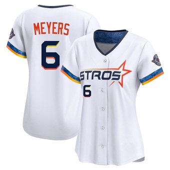 Women's Limited Houston Astros Jake Meyers 2025 City Connect Jersey - White