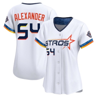 Women's Limited Houston Astros Jason Alexander 2025 City Connect Jersey - White