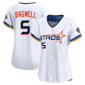 Women's Limited Houston Astros Jeff Bagwell 2025 City Connect Jersey - White