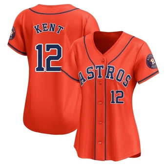 Women's Limited Houston Astros Jeff Kent Alternate Jersey - Orange