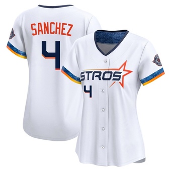 Women's Limited Houston Astros Jesus Sanchez 2025 City Connect Jersey - White