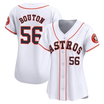 Women's Limited Houston Astros Jim Bouton Home Jersey - White