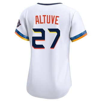 Women's Limited Houston Astros Jose Altuve 2025 City Connect Jersey - White