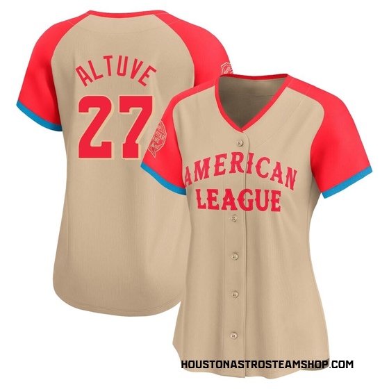 Women's Limited Houston Astros Jose Altuve American League 2024 All-Star Game Jersey - Cream