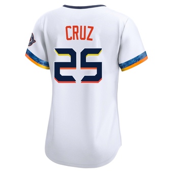 Women's Limited Houston Astros Jose Cruz Jr. 2025 City Connect Jersey - White