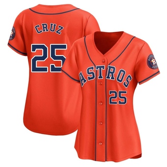 Women's Limited Houston Astros Jose Cruz Jr. Alternate Jersey - Orange